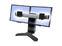 Ergotron LX Dual Display Lift Stand - stand