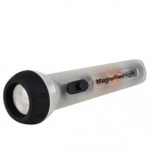 Waterproof LED Magna Flashlight (Transparent) - Just Shake to Generate Power No Batteries Needed!