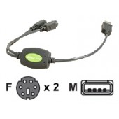 IOGEAR GUC10KM - keyboard / mouse adapter - 1 ft
