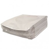100-Piece Paper CD Sleeve with Window
