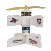 Ed Hardy 5" Infrared Remote Control Space Satellite by Christian Audigier (Skull/Rose Design)