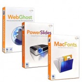 Macware Multimedia & Privacy Software Bundle For Mac OS X - Includes PowerSlides MacFonts & WebGhost Privacy!