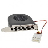 3" x 3" (80mm) LynkCorp CF-SC180 Expansion Slot Sleeve Bearing Case Fan w/4-Pin Connector (Black)