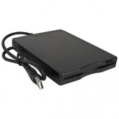 1.44MB USB External Floppy Disk Drive (Black)