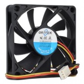 2.75" x 2.75" (70mm) Oritek Case Fan w/3-Pin Connector (Black)