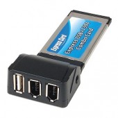 1-Port USB 2.0 & 2-Port FireWire ExpressCard/34 Combo Card