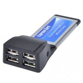 4-Port USB 2.0 ExpressCard/34 Adapter - Turn Your ExpressCard Slot Into 4 USB 2.0 Ports!