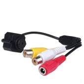 1/3" CMOS 380 Line Color Mini Wired Pinhole Surveillance Camera w/Built-in Microphone