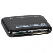 All-in-One USB 2.0 Card Reader/Writer (Transparent Black)