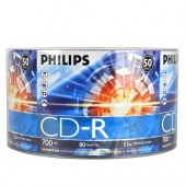 Philips 52x 700MB 80-Minute CD-R Media 50-Piece Pack