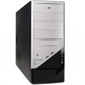 Logisys CS-206SLBK 10-Bay ATX Computer Case w/480W 20+4-pin PSU (Silver/Black)
