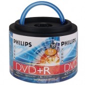 Philips 16x 4.7GB 120-Minute DVD+R Media 50-Piece Spindle