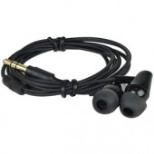 Earbud Stereo Headphones w/3.5mm Jack (Black)