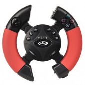 Intec G7783 Wireless Racing Wheel for Sony PlayStation 3 (Red/Black)