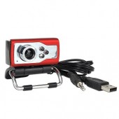 iMicro IMC027 5MP (Interpolated) USB 2.0 Webcam w/Built-in Microphone 3 LEDs & LCD Clip-On - Video Chat in Low Light!
