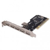 NEC D720101GJ USB 2.0 5+1-Port PCI Card