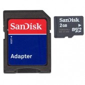 SanDisk 2GB microSD Memory Card w/SD Adapter