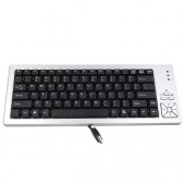 85-Key USB Mini Keyboard (Silver/Black)