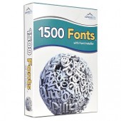 Summitsoft 1500 Fonts Software w/Font Installer - High Quality TrueType Fonts!