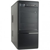 10-Bay ATX Mid Tower Computer Case - No PSU (Black/Silver)