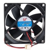 3" x 3" (80mm) XDW Case Fan w/3-Pin Connector (Black)