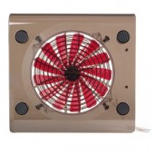 Notebook Cooler Pad w/1 184mm Silent Fan (Clear Black)